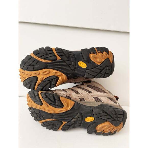 Merrell Moab 2 Mid Hiking Boots Men 9 Walnut Gray Vibram Waterproof JO6045 - Picture 6 of 6